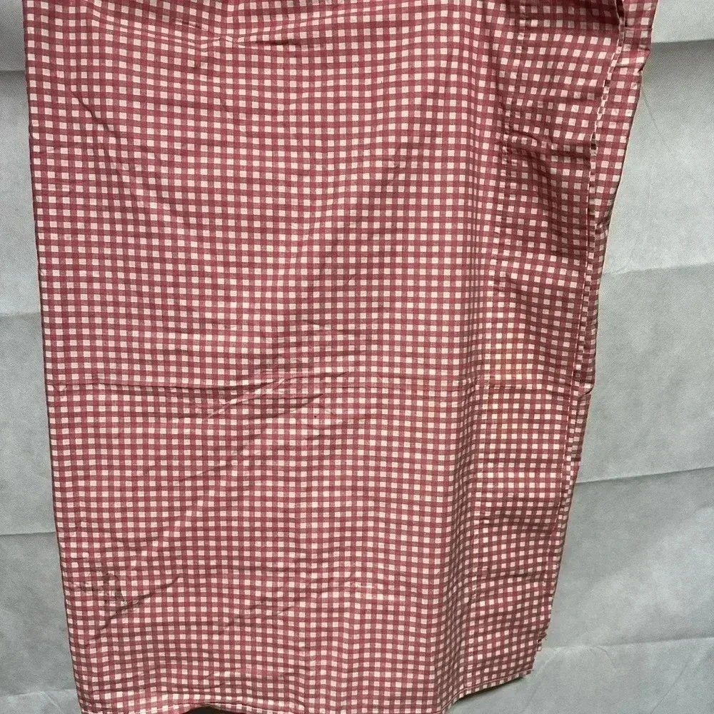 RALPH LAUREN Twin Flat Sheet WENDY/LARGE GINGHAM Pink/White VINTAGE EEUC!